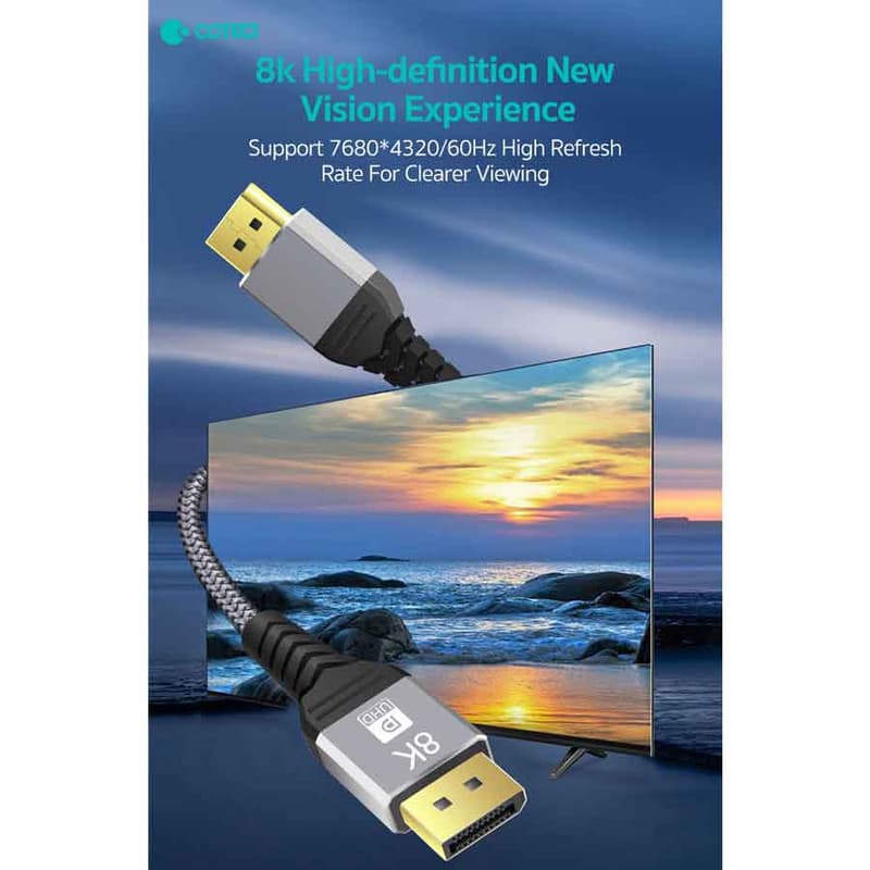 کابل Display Port کوتتسی مدل 87402 طول 2.0 متر — تصویر ۱۱