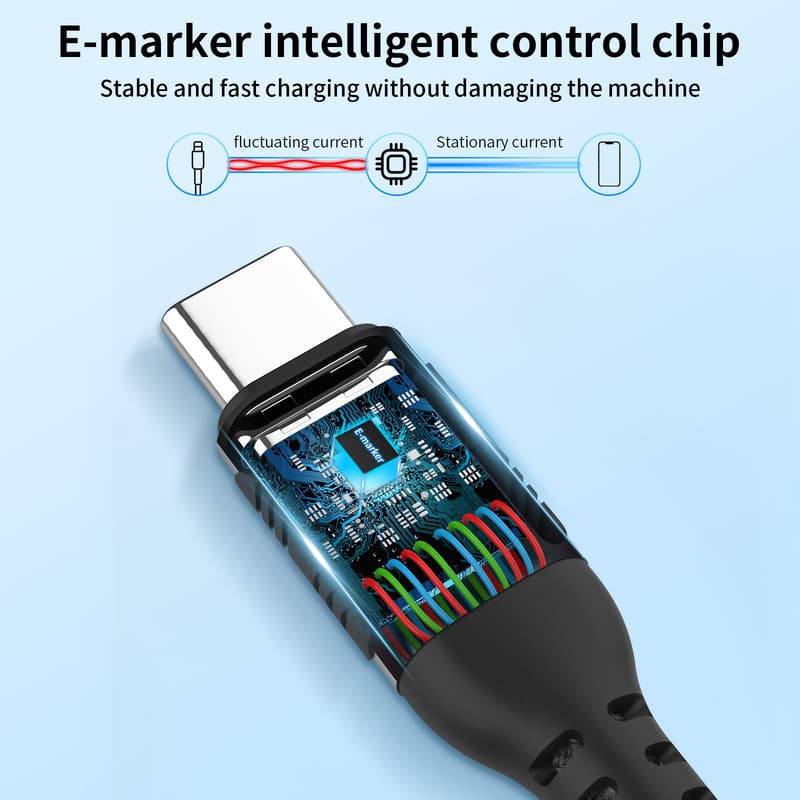 کابل USB-C آهااستایل مدل XC01 – 100W طول 1 متر — تصویر ۵