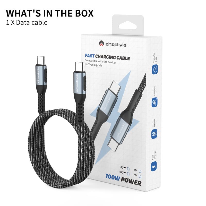 کابل USB-C آهااستایل مدل XC01 – 100W طول 1 متر — تصویر ۷