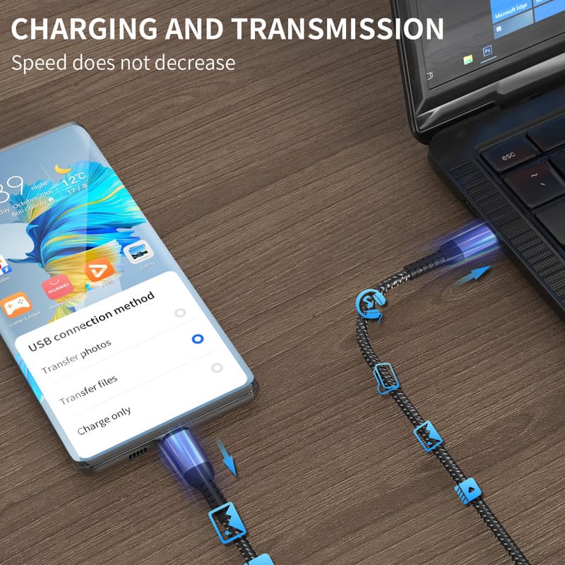 کابل USB-C آهااستایل مدل XC01 – 100W طول 1 متر — تصویر ۶