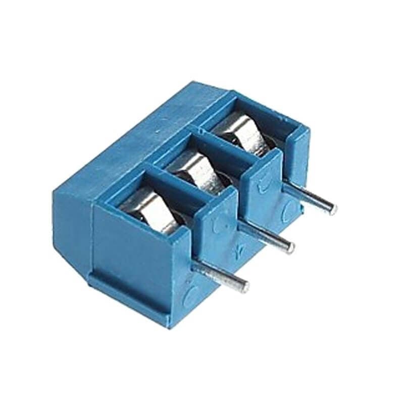 ترمینال پیچی مدل KF301-3Pin رنگ آبی بسته 5 تایی