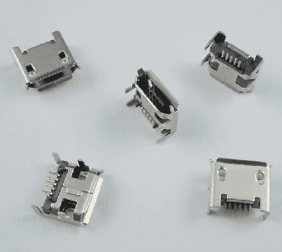 کانکتور Micro USB مادگی 5pin با دو هولدر DIP