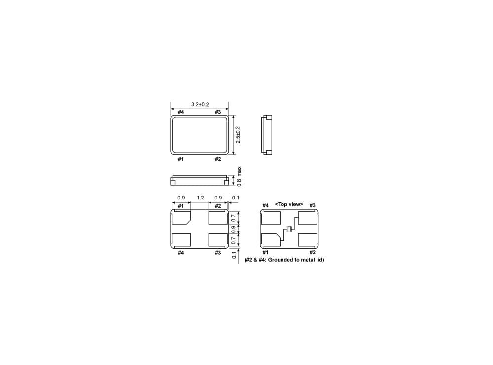 کریستال 14.31818MHz SMD سایز 7x5mm بسته 5 تایی — تصویر ۴