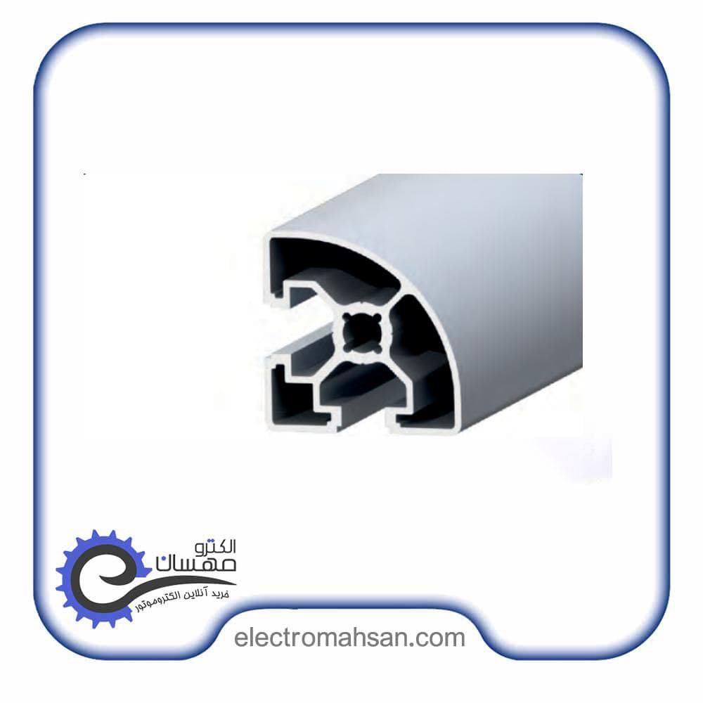 پروفیل آلومینیوم شیاردار 40در 40شیار 10 میلیمتر R — تصویر ۲