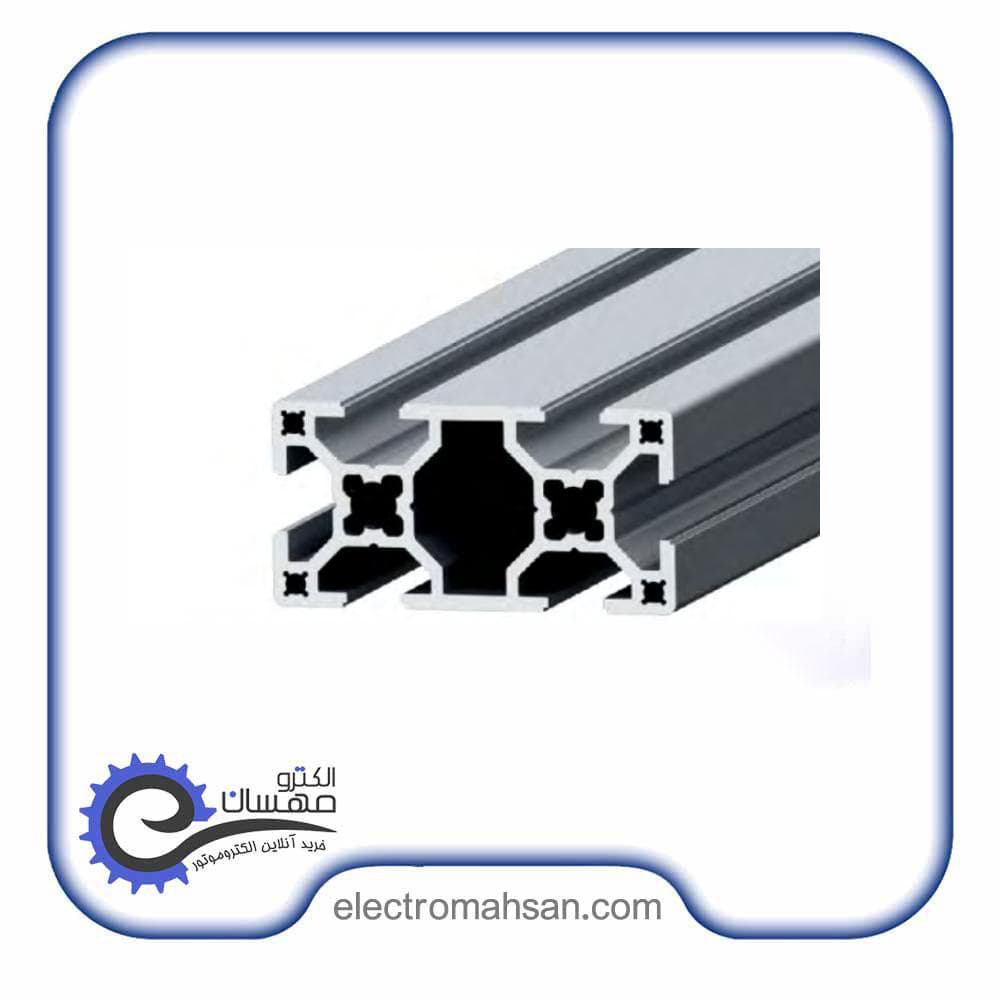 پروفیل آلومینیوم شیاردار 30 در 60 شیار 8 میلیمتر — تصویر ۲