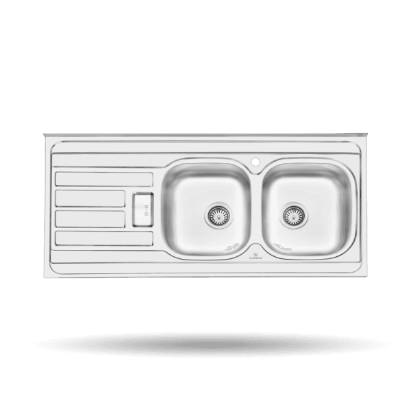 سینک روکار پرنیان استیل مدل PS2101 — تصویر ۳