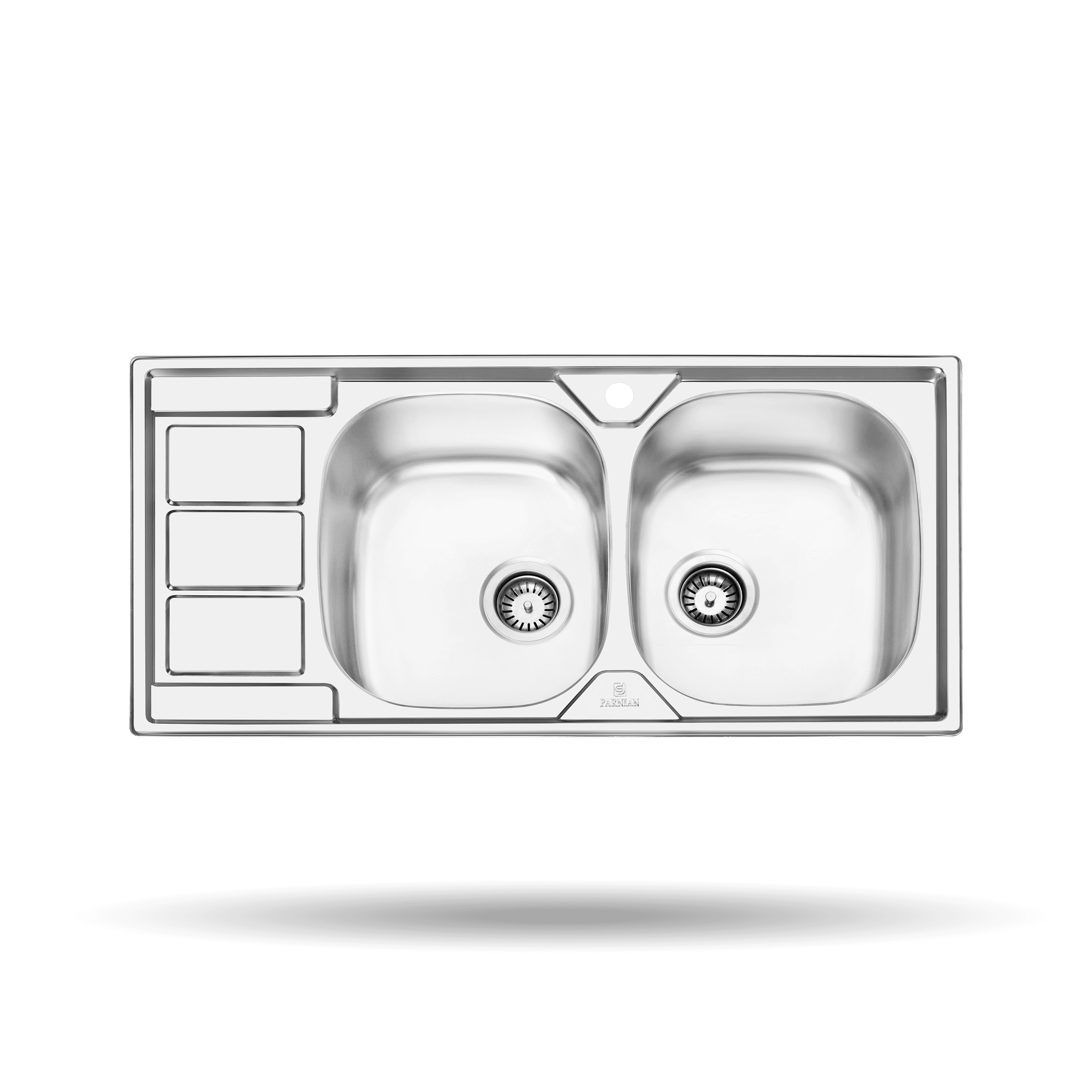 سینک پرنیان استیل مدل PS1217 توکار — تصویر ۲