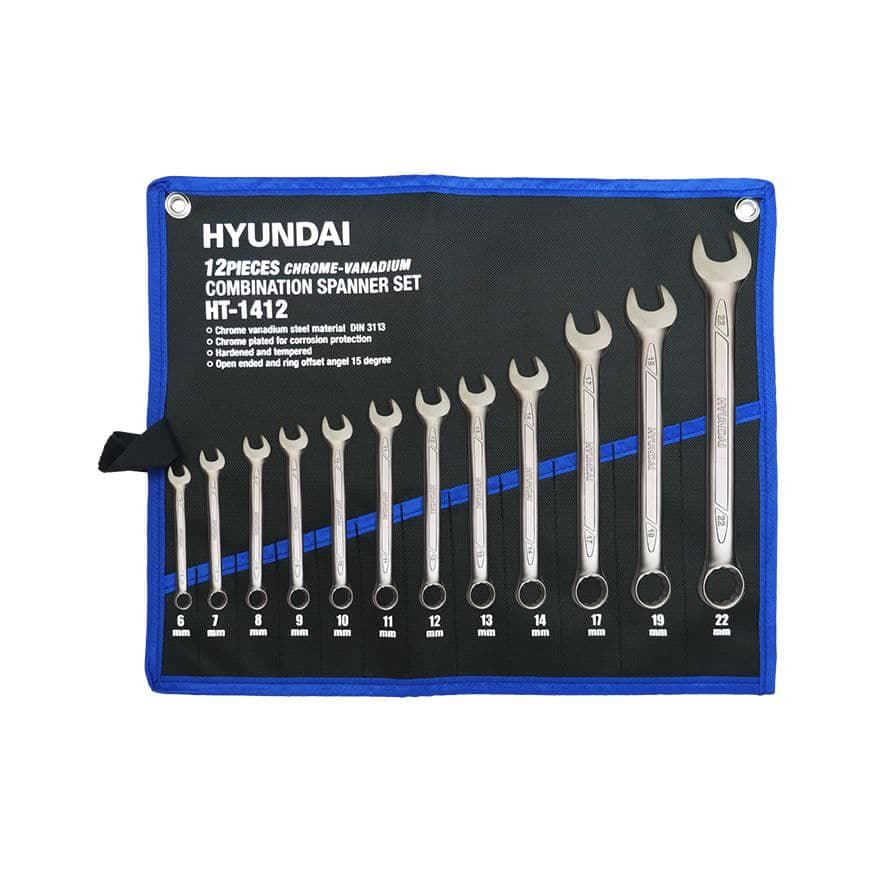 آچار یک سر رینگ کیفی 12 عددی HYUNDAI هیوندای مدل HT-1412 کد(3) — تصویر ۴