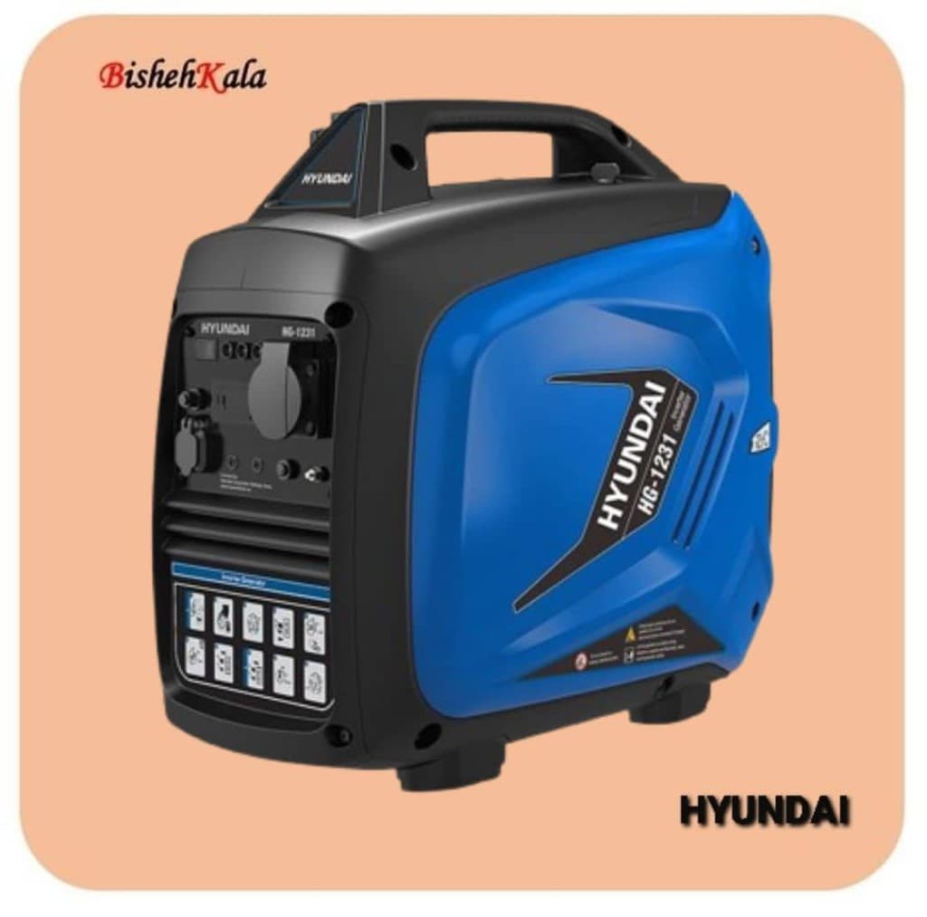 ژنراتور اینورتر سایلنت HYUNDAI هیوندای مدل HG-1231 کد(3)