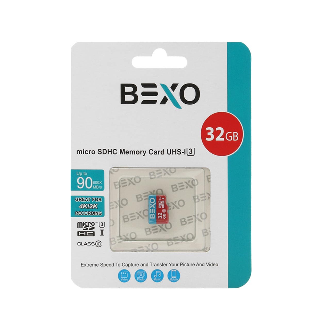 کارت حافظه BEXO 32GB U3 سرعت 90MB/S — تصویر ۳