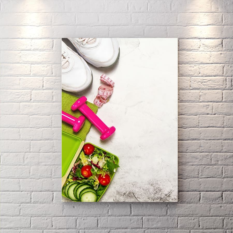 تابلو شاسی دکوراتیو برای مطب دکتر تغذیه WA-4195