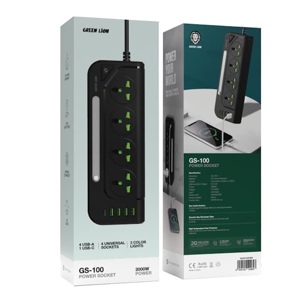 چندراهی ومحافظ برق گرین مدل GNGS100PS — تصویر ۴