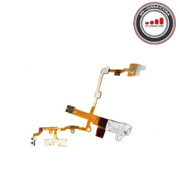 فلت ولوم و پاور آیفون FLAT CABLE HANDSFREE IPHONE 3G