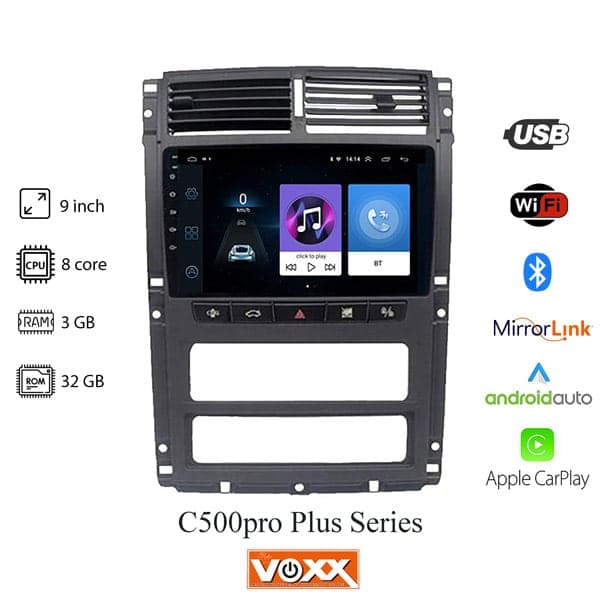مانیتور پژو پارس داشبورد جدید برند ووکس مدل +C500 Pro