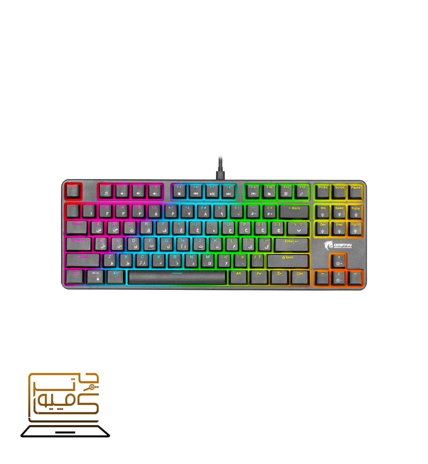 کیبورد GK801-RGB گرین ا Green GK801-RGB Computer Keyboard