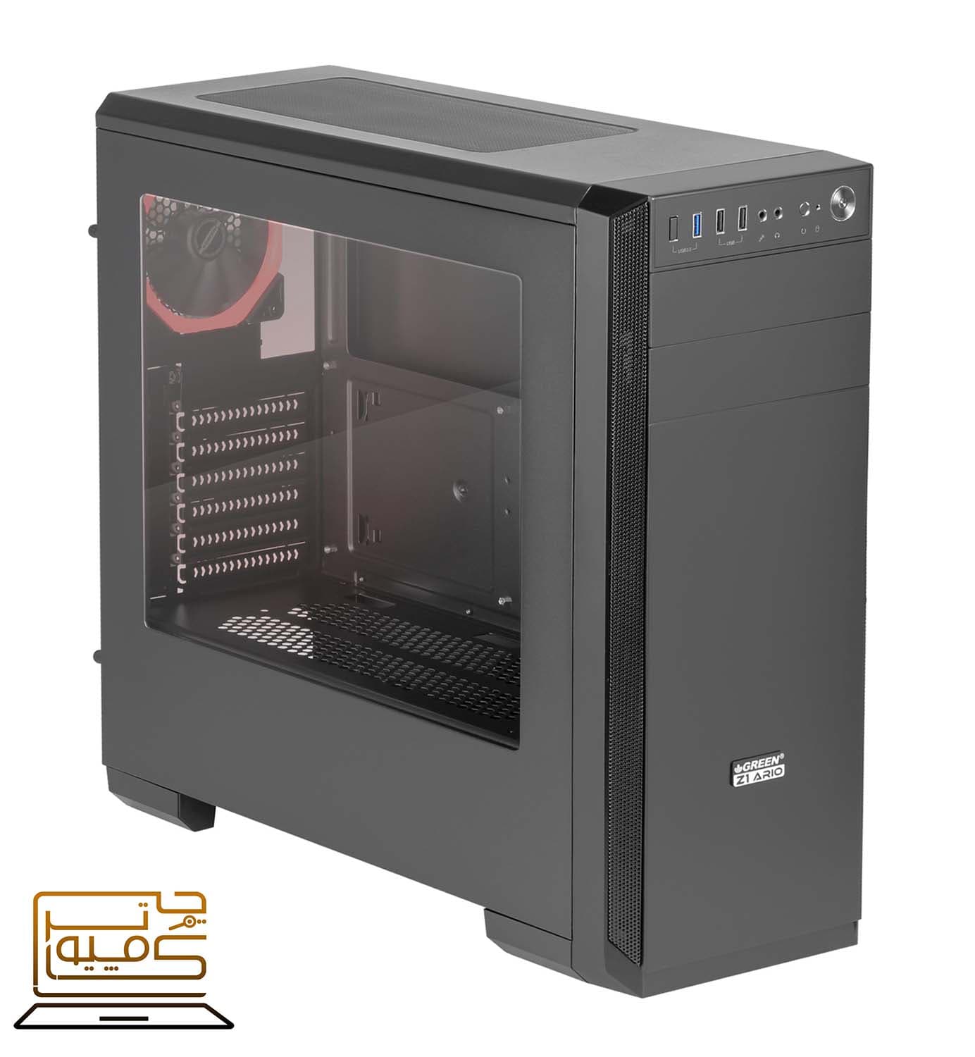 کیس کامپیوتر Z1 ARIO گرین ا Green Z1 ARIO Computer Case — تصویر ۹