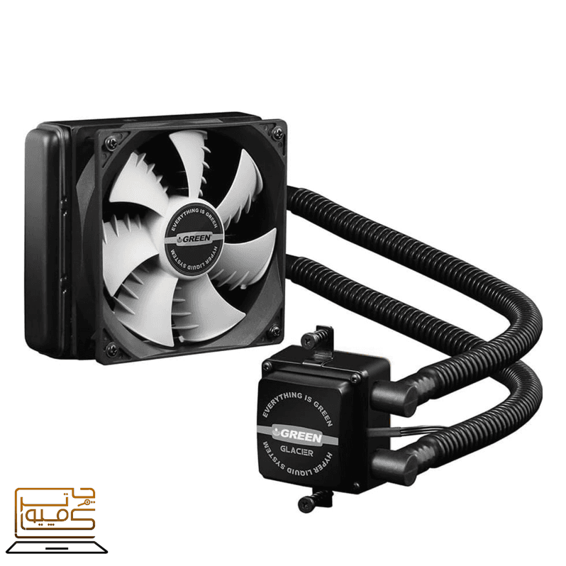 خنک کننده پردازنده GLACIER 120 A گرین ا GREEN GLACIER 120 A LIQUID FAN — تصویر ۲