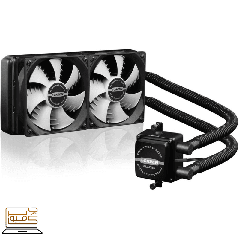 خنک کننده پردازنده GLACIER 240 A گرین ا GREEN GLACIER 240 A LIQUID FAN