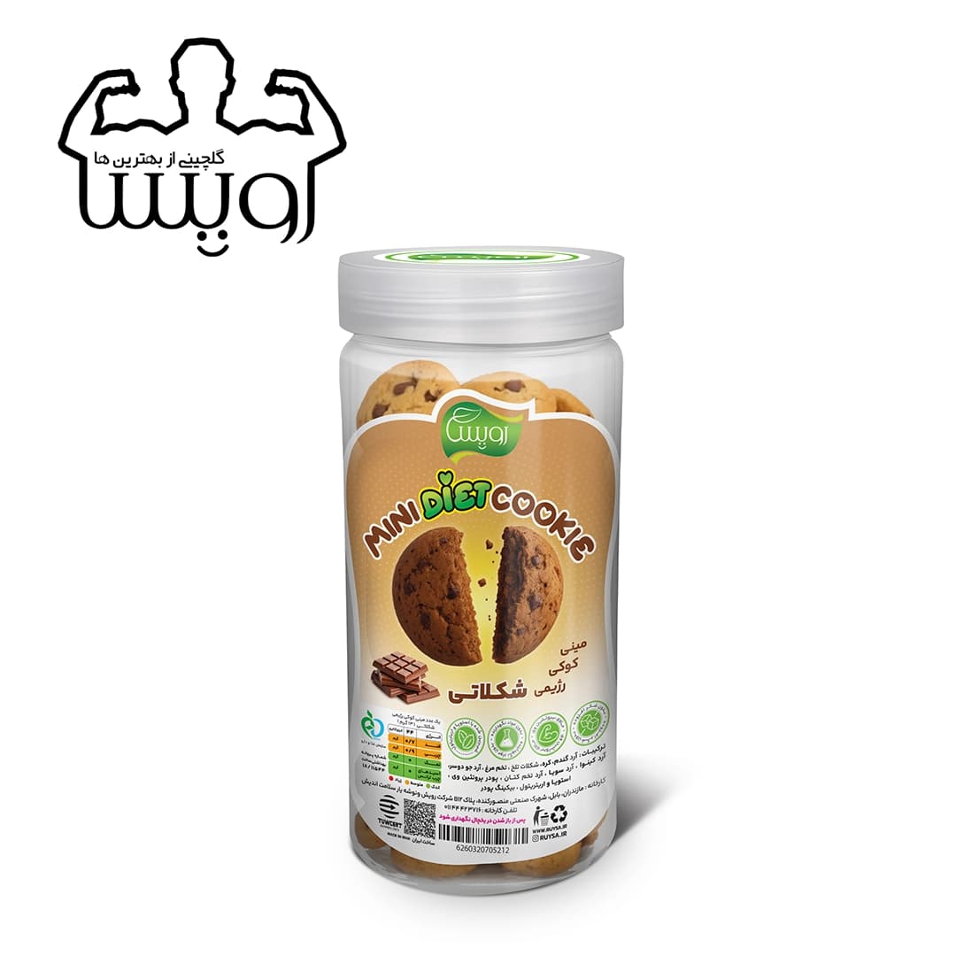 مینی کوکی رژیمی شکلاتی