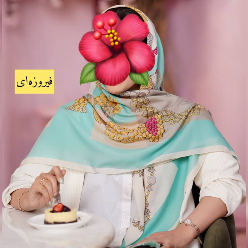 روسری زنانه مدل وال نخی وارداتی منگوله دار کد 0102 — تصویر ۶