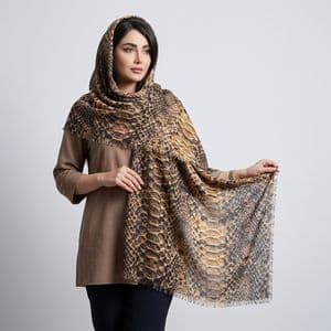 شال زنانه مدل پلنگی — تصویر ۵