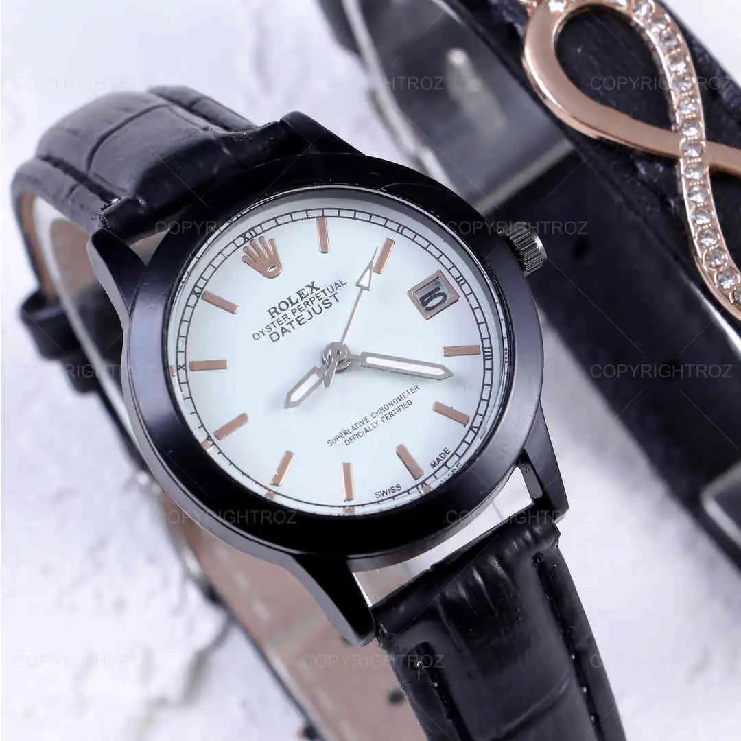 ست ساعت مچی و دستبند زنانه رولکس Rolex مدل 490 — تصویر ۱۰