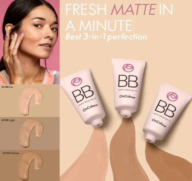 کرم بی بی آنکالر مات اوریفلیم BB Matte Cream SPF 10 OnColour — تصویر ۱۰