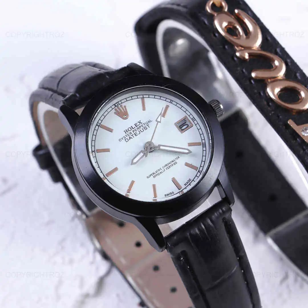 ست ساعت مچی و دستبند زنانه رولکس Rolex مدل 486 — تصویر ۵