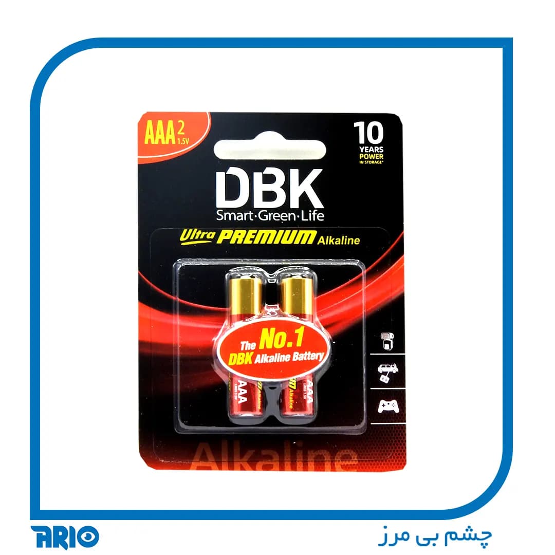 باتری نیم قلمی پریمیوم آلکالاین DBK — تصویر ۲
