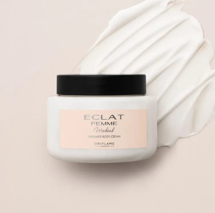 کرم بدن عطری اکلت فم ویکند اوریفلیم Eclat Femme Weekend Perfumed Body Cream — تصویر ۶