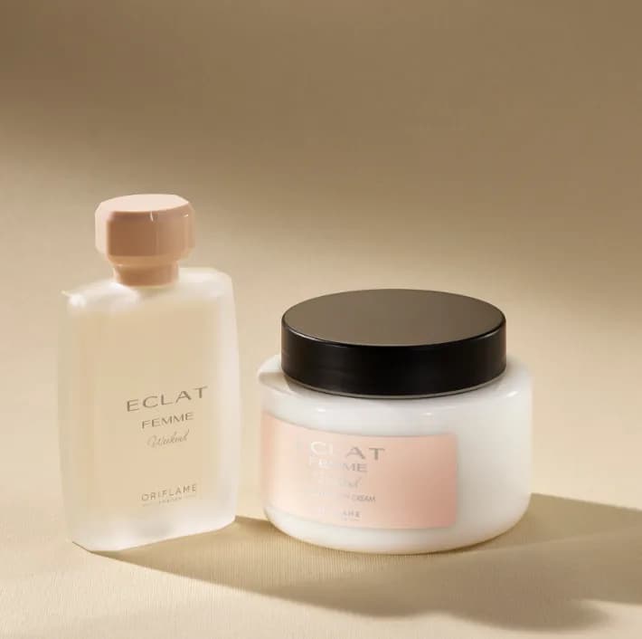 کرم بدن عطری اکلت فم ویکند اوریفلیم Eclat Femme Weekend Perfumed Body Cream — تصویر ۴