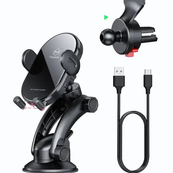 پایه نگهدارنده و شارژر بی‌سیم خودرو مک‌دودو MCDODO 15W Wireless Charger Car Mount Space Series CH-7620 — تصویر ۱۱