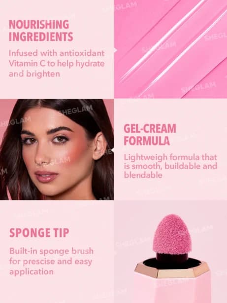 رژگونه مایع شیگلم کالر بلوم Sheglam Color Bloom Liquid Blush — تصویر ۱۲