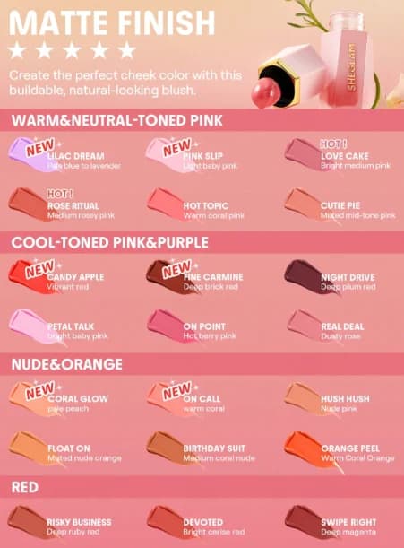 رژگونه مایع شیگلم کالر بلوم Sheglam Color Bloom Liquid Blush — تصویر ۷