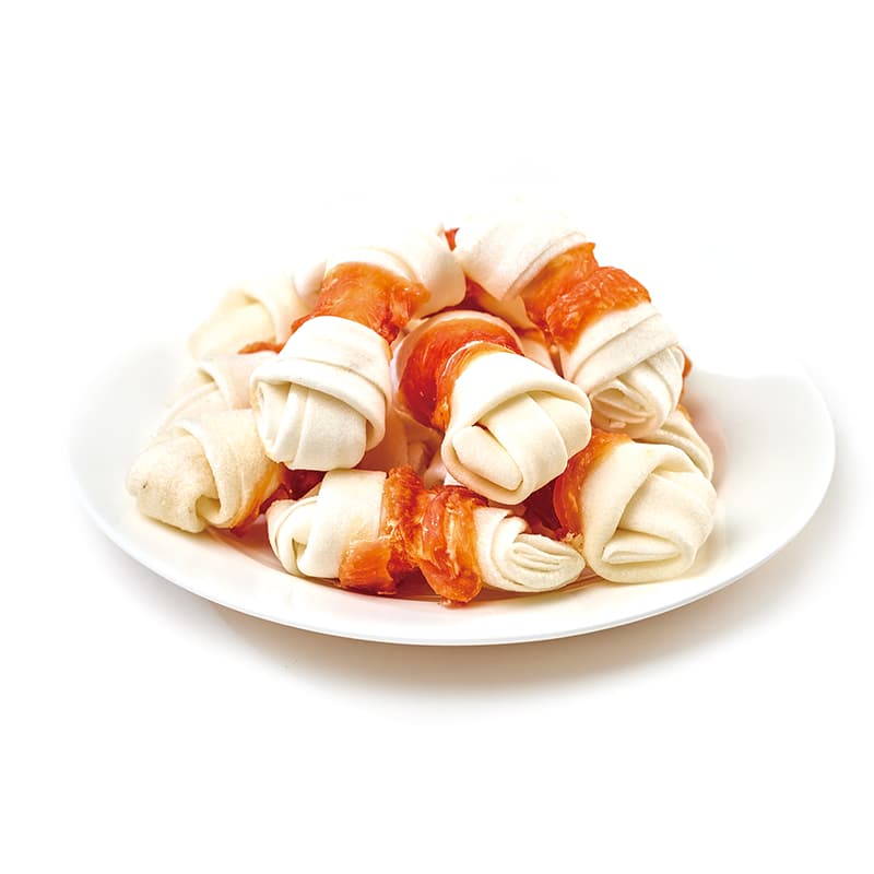 تشویقی سگ ونپی میله ای مرغ 100 گرمی Rawhide wraps — تصویر ۲