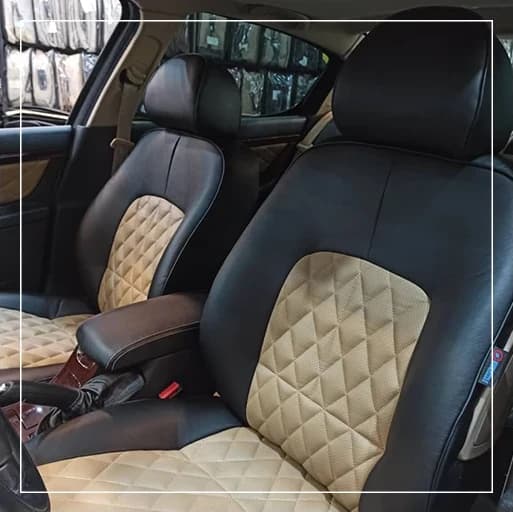 روکش صندلی پژو 407 Peugeot مدل لمسه لوزی برند R-643) ECCCO) — تصویر ۶