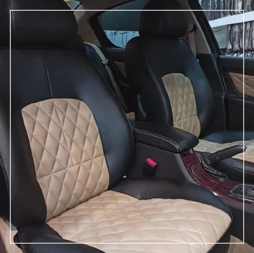 روکش صندلی پژو 407 Peugeot مدل لمسه لوزی برند R-643) ECCCO) — تصویر ۵