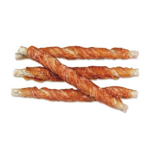 تشویقی ونپی سگ طعم مرغ 100 گرمی Rawhide twists — تصویر ۲