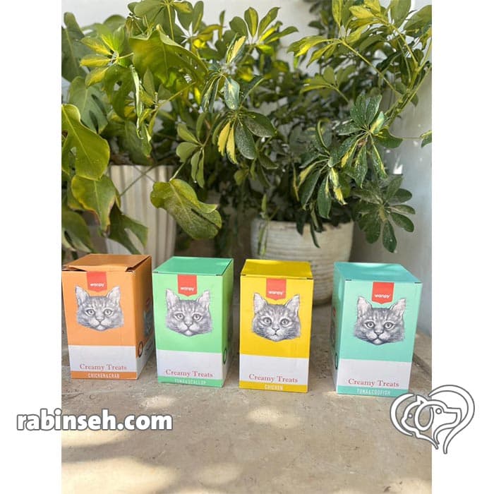 پوچ گربه ونپی طعم مرغ و گوش ماهی 85 گرم (انگلیسی نویس) — تصویر ۲