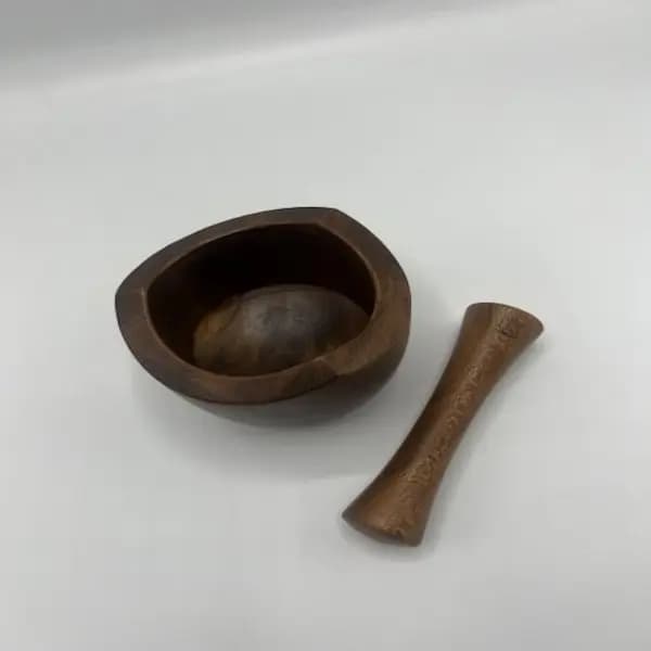 هاونگ چوبی دست ساز چوب (راش) برند کینیا — تصویر ۴