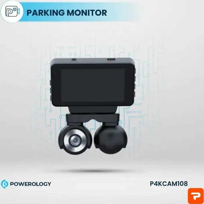 دوربین خودرو پاورولوژی مدل P4KCAM108 4K دو دوربین — تصویر ۶