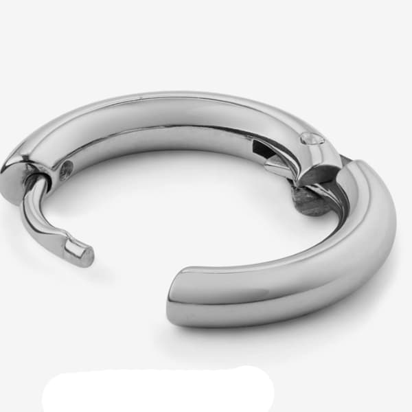 پیرسینگ گوش استیل ساده کد c56 — تصویر ۴