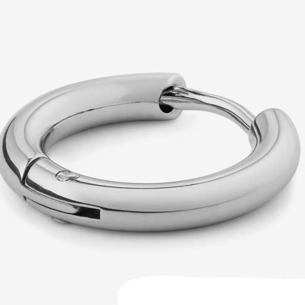 پیرسینگ گوش استیل ساده کد c56 — تصویر ۳