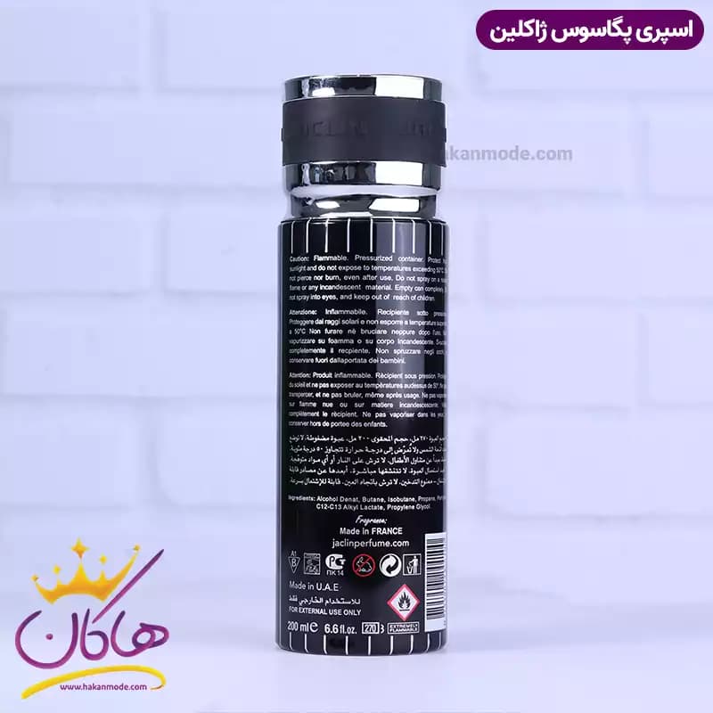 اسپری بدن ژاکلین کالکشن مردانه پگاسوس 200 میل — تصویر ۴