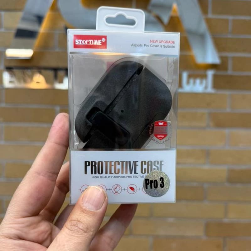 کاور جیر کیس ایرپاد پرو 3 (Airpods Pro 3) برند StopTime همراه با قفل محافظ — تصویر ۶