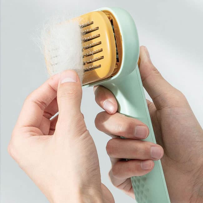 برس سگ و گربه با قابلیت تخلیه مو مدل grooming brush — تصویر ۵