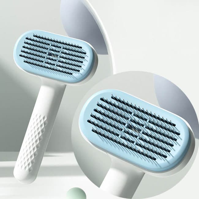 برس سگ و گربه با قابلیت تخلیه مو مدل grooming brush — تصویر ۲
