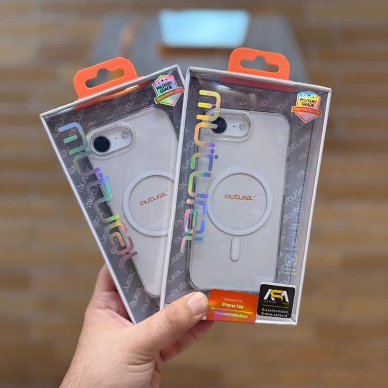 کاور مگ سیف شفاف برند Mutural مناسب برای گوشی موبایل اپل iPhone 16e — تصویر ۱۰