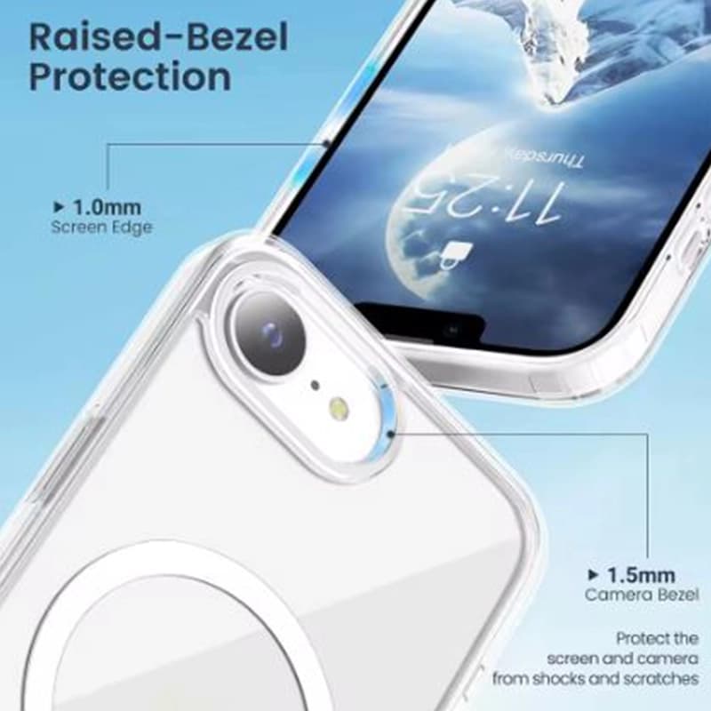کاور مگ سیف شفاف برند Mutural مناسب برای گوشی موبایل اپل iPhone 16e — تصویر ۷