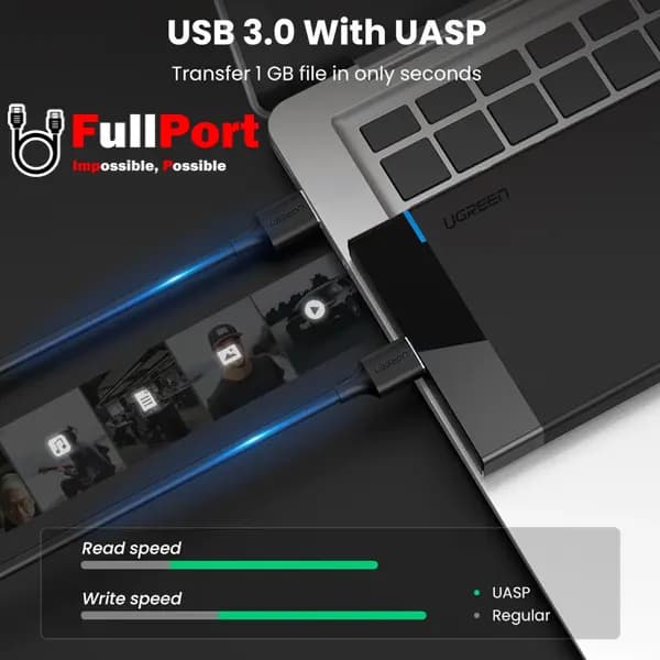 باکس تبدیل SATA به USB3.1 یوگرین مدل US221-30848 — تصویر ۴